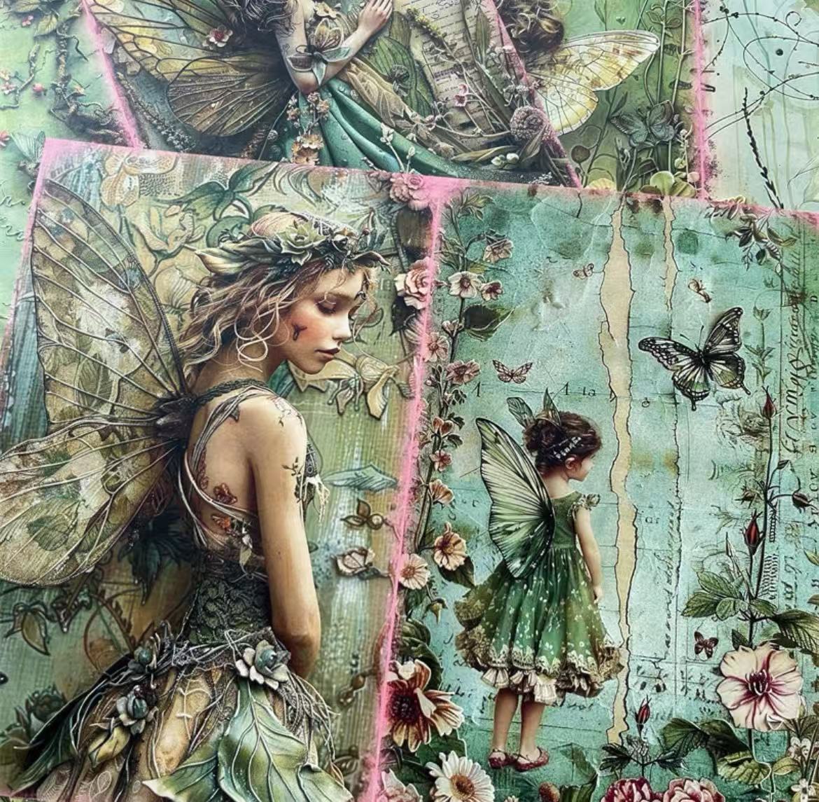 Backgroud Papers(A4 Size), Junk Journal, Art Crafts