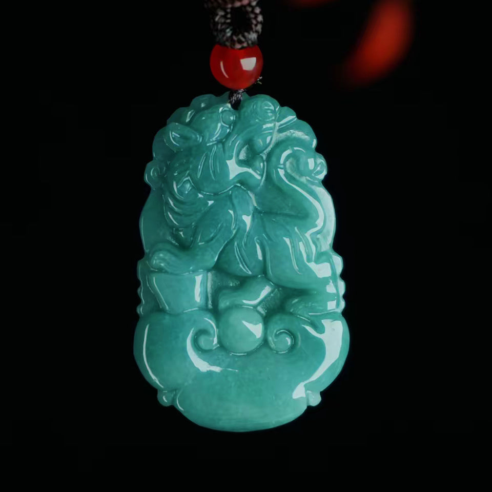 Jade 12 zodiac pendant