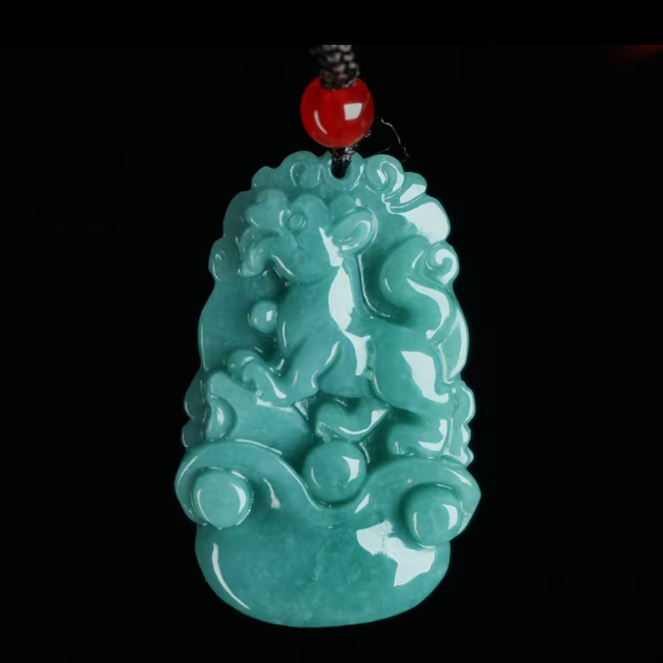 Jade 12 zodiac pendant
