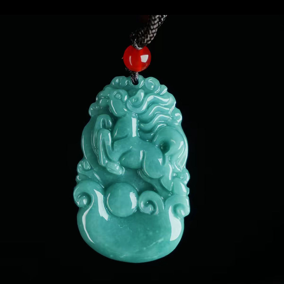 Jade 12 zodiac pendant