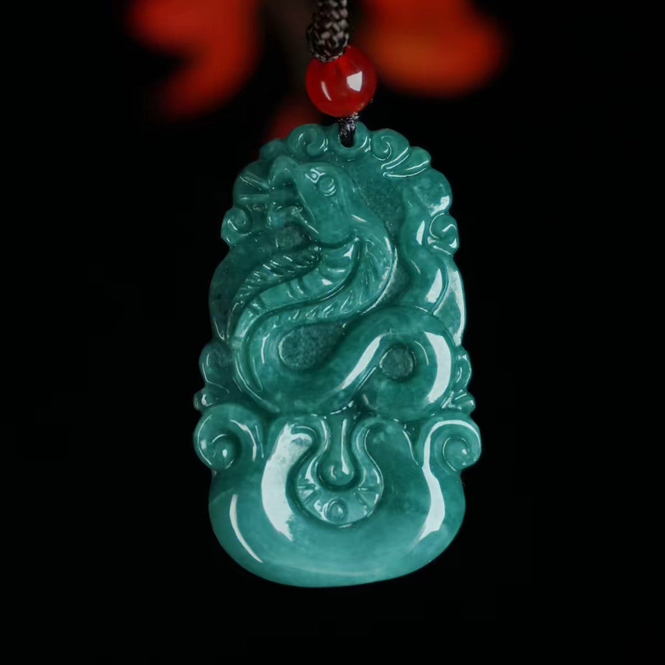 Jade 12 zodiac pendant