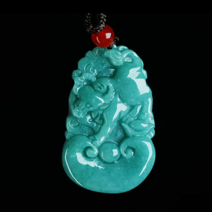 Jade 12 zodiac pendant