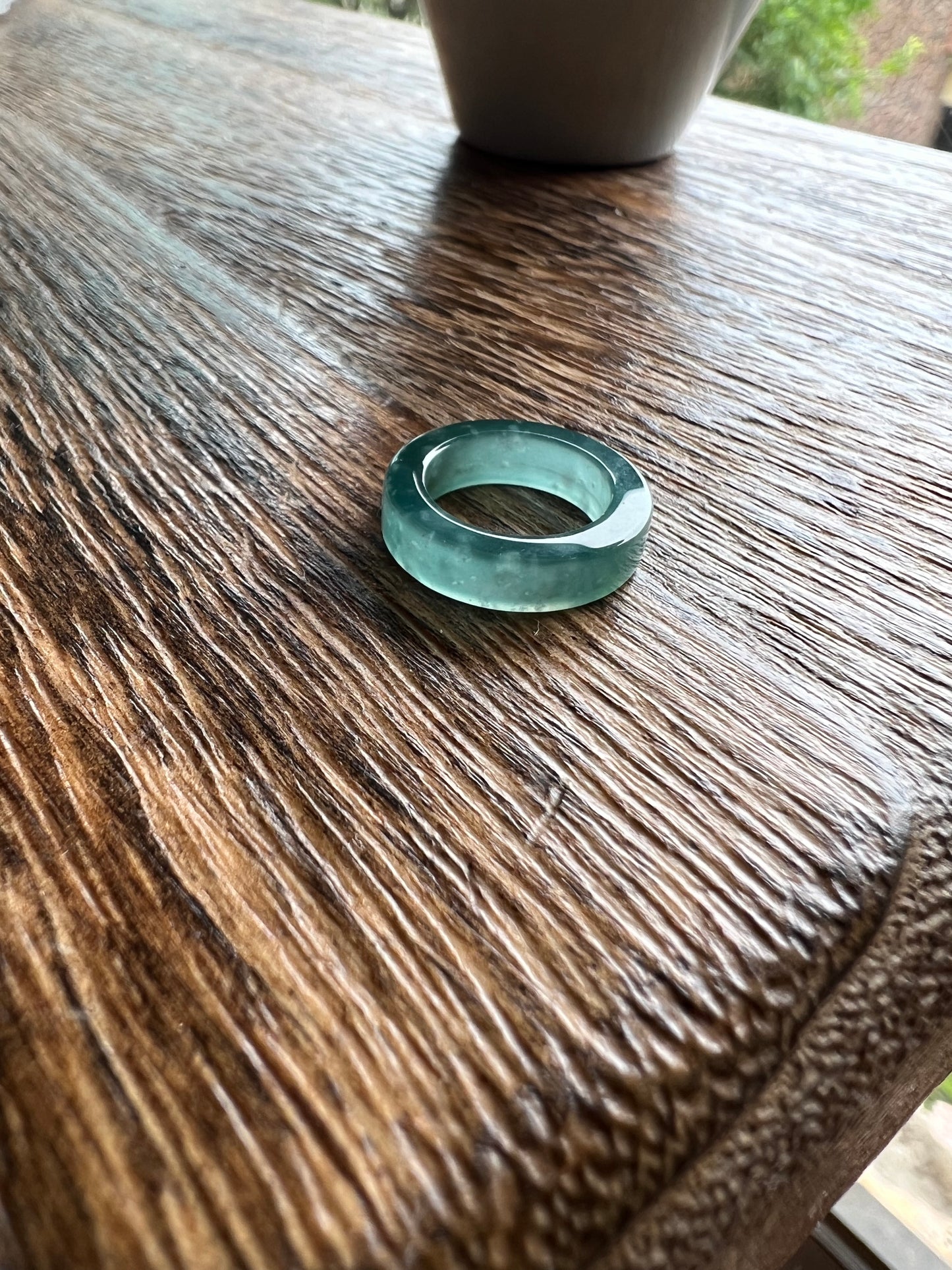 Jadeite Classic Ring, Green Jade