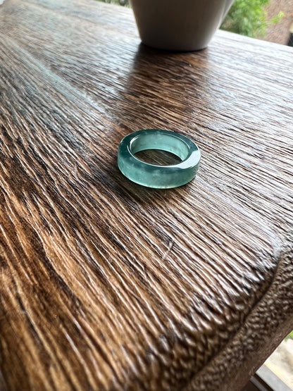 Jadeite Classic Ring, Green Jade