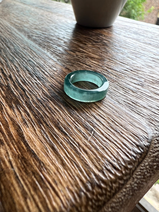 Jadeite Classic Ring, Green Jade