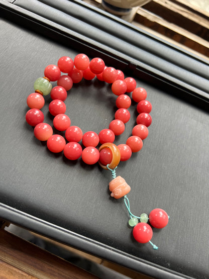 Bodhi seed bracelet blessed at a temple