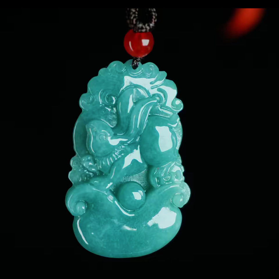 Jade 12 zodiac pendant