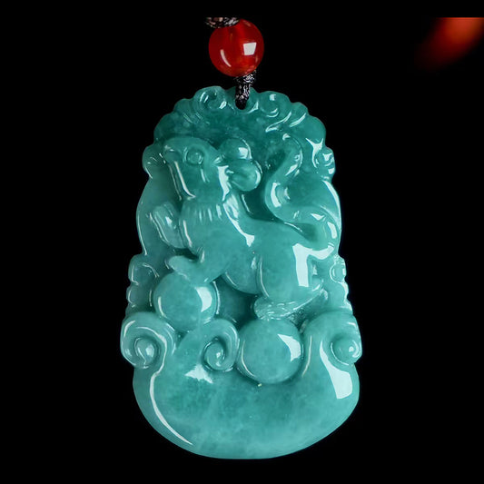Jade 12 zodiac pendant